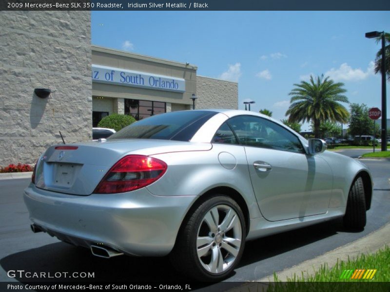 Iridium Silver Metallic / Black 2009 Mercedes-Benz SLK 350 Roadster