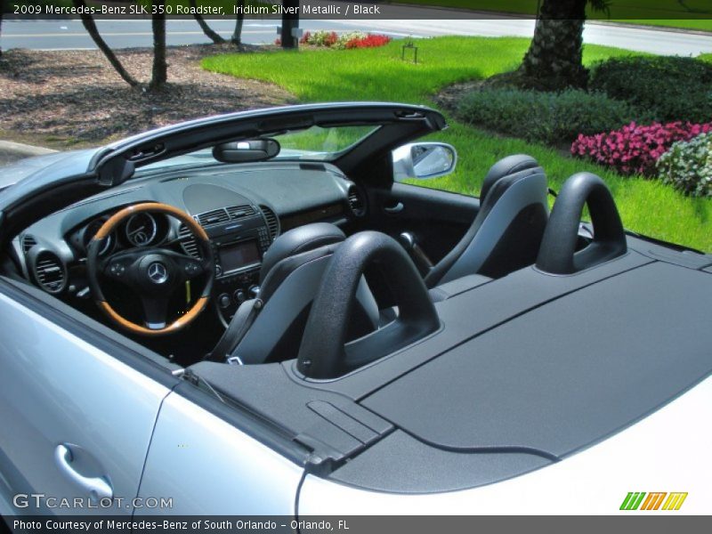 Iridium Silver Metallic / Black 2009 Mercedes-Benz SLK 350 Roadster