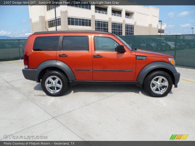 Sunburst Orange Pearl / Dark Slate Gray/Light Slate Gray 2007 Dodge Nitro SXT