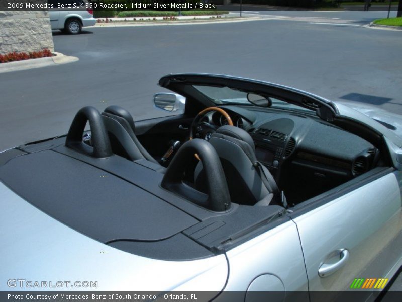 Iridium Silver Metallic / Black 2009 Mercedes-Benz SLK 350 Roadster