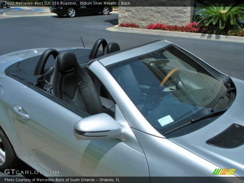 Iridium Silver Metallic / Black 2009 Mercedes-Benz SLK 350 Roadster