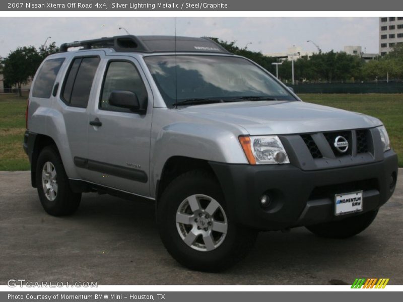 Silver Lightning Metallic / Steel/Graphite 2007 Nissan Xterra Off Road 4x4