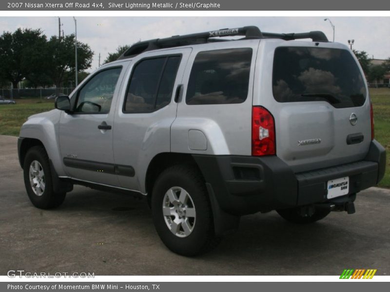 Silver Lightning Metallic / Steel/Graphite 2007 Nissan Xterra Off Road 4x4