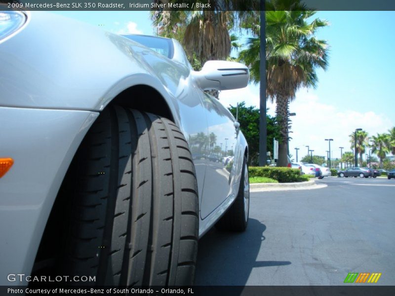 Iridium Silver Metallic / Black 2009 Mercedes-Benz SLK 350 Roadster