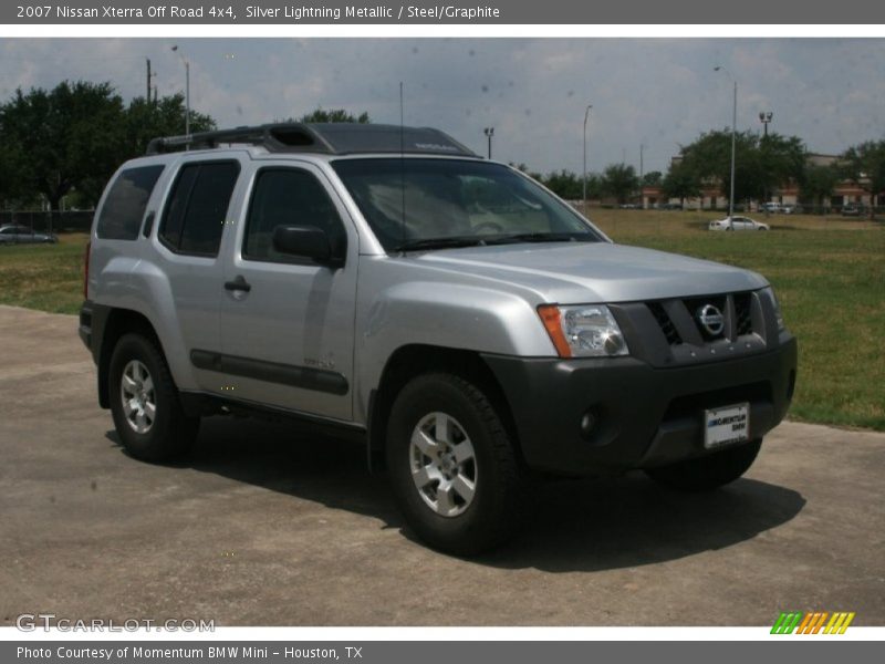 Silver Lightning Metallic / Steel/Graphite 2007 Nissan Xterra Off Road 4x4