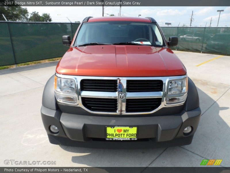 Sunburst Orange Pearl / Dark Slate Gray/Light Slate Gray 2007 Dodge Nitro SXT