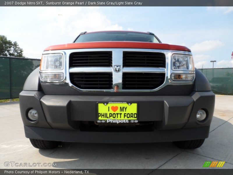 Sunburst Orange Pearl / Dark Slate Gray/Light Slate Gray 2007 Dodge Nitro SXT