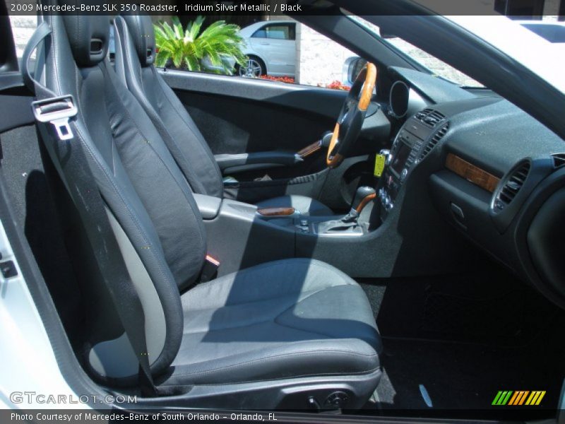 Iridium Silver Metallic / Black 2009 Mercedes-Benz SLK 350 Roadster