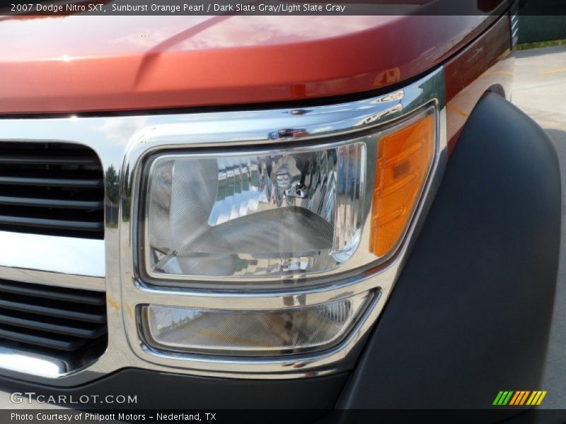 Sunburst Orange Pearl / Dark Slate Gray/Light Slate Gray 2007 Dodge Nitro SXT