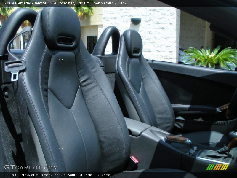 Iridium Silver Metallic / Black 2009 Mercedes-Benz SLK 350 Roadster