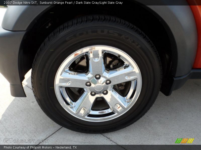 Sunburst Orange Pearl / Dark Slate Gray/Light Slate Gray 2007 Dodge Nitro SXT