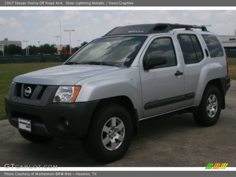 Silver Lightning Metallic / Steel/Graphite 2007 Nissan Xterra Off Road 4x4