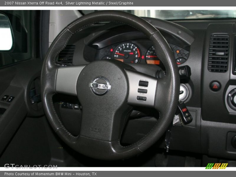 Silver Lightning Metallic / Steel/Graphite 2007 Nissan Xterra Off Road 4x4