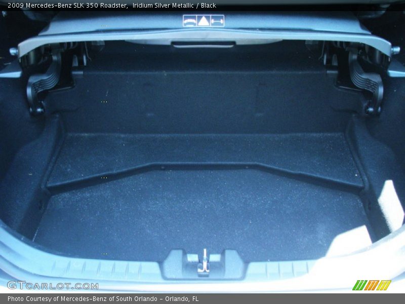 Iridium Silver Metallic / Black 2009 Mercedes-Benz SLK 350 Roadster