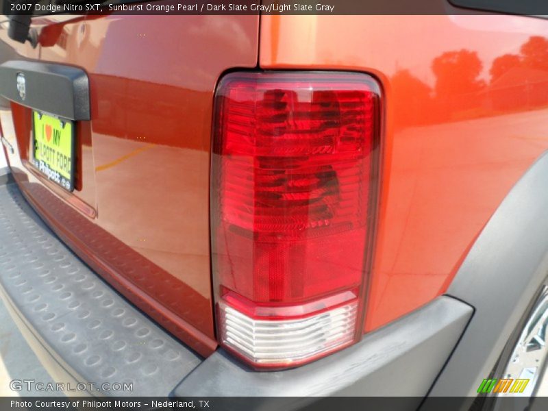 Sunburst Orange Pearl / Dark Slate Gray/Light Slate Gray 2007 Dodge Nitro SXT