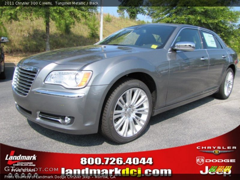 Tungsten Metallic / Black 2011 Chrysler 300 C Hemi