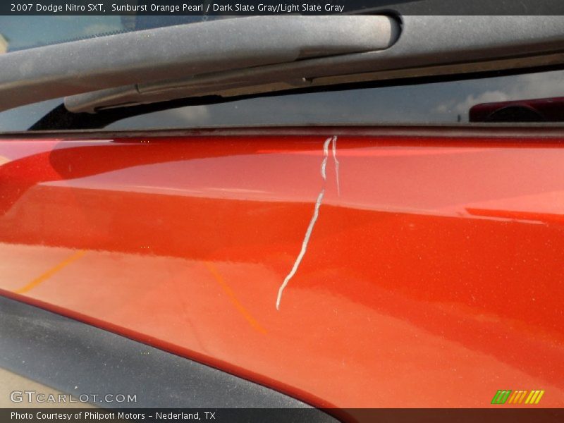 Sunburst Orange Pearl / Dark Slate Gray/Light Slate Gray 2007 Dodge Nitro SXT