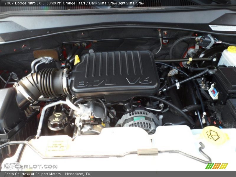 Sunburst Orange Pearl / Dark Slate Gray/Light Slate Gray 2007 Dodge Nitro SXT