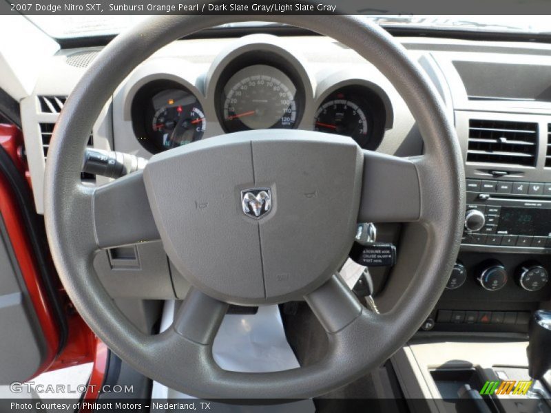 Sunburst Orange Pearl / Dark Slate Gray/Light Slate Gray 2007 Dodge Nitro SXT