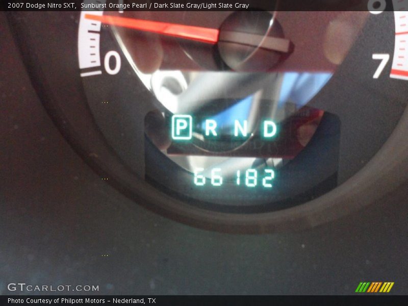Sunburst Orange Pearl / Dark Slate Gray/Light Slate Gray 2007 Dodge Nitro SXT