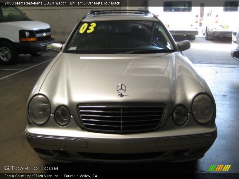 Brilliant Silver Metallic / Black 2003 Mercedes-Benz E 320 Wagon