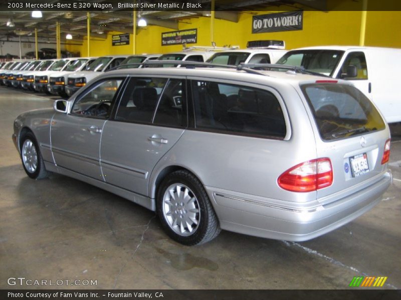 Brilliant Silver Metallic / Black 2003 Mercedes-Benz E 320 Wagon