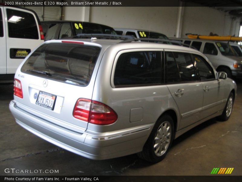Brilliant Silver Metallic / Black 2003 Mercedes-Benz E 320 Wagon