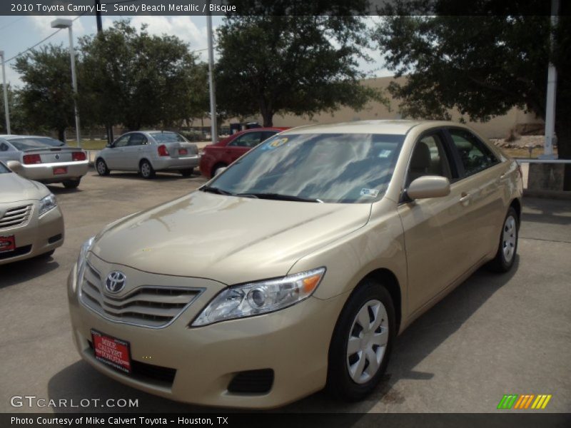 Sandy Beach Metallic / Bisque 2010 Toyota Camry LE