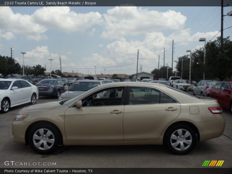 Sandy Beach Metallic / Bisque 2010 Toyota Camry LE