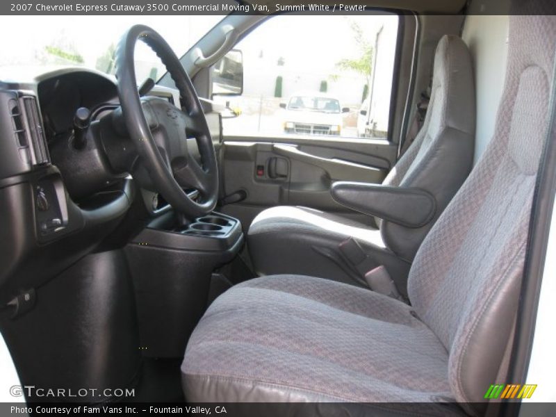 Summit White / Pewter 2007 Chevrolet Express Cutaway 3500 Commercial Moving Van