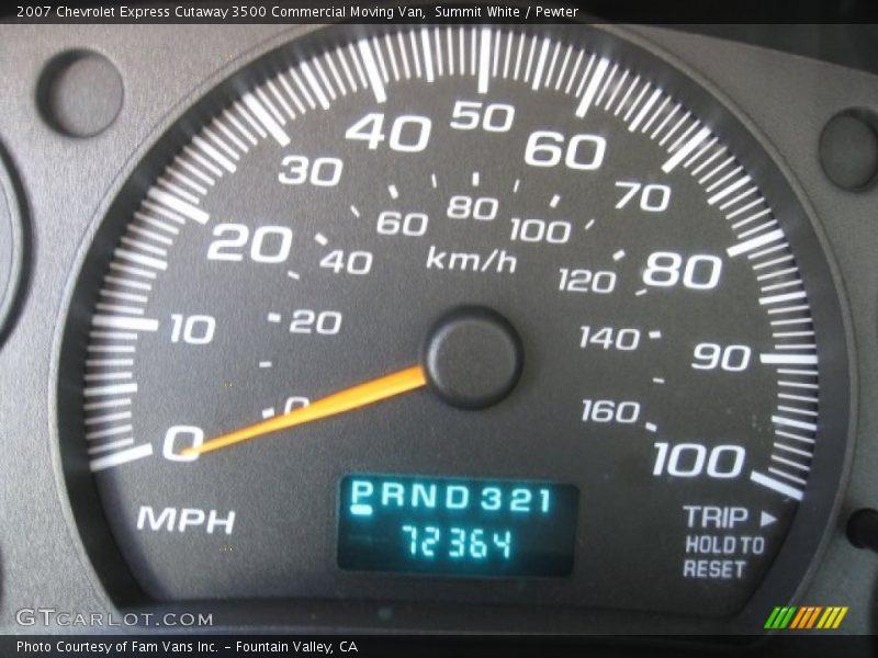 Summit White / Pewter 2007 Chevrolet Express Cutaway 3500 Commercial Moving Van