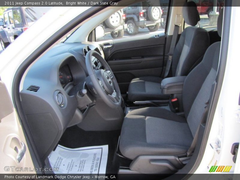 Bright White / Dark Slate Gray 2011 Jeep Compass 2.0 Latitude