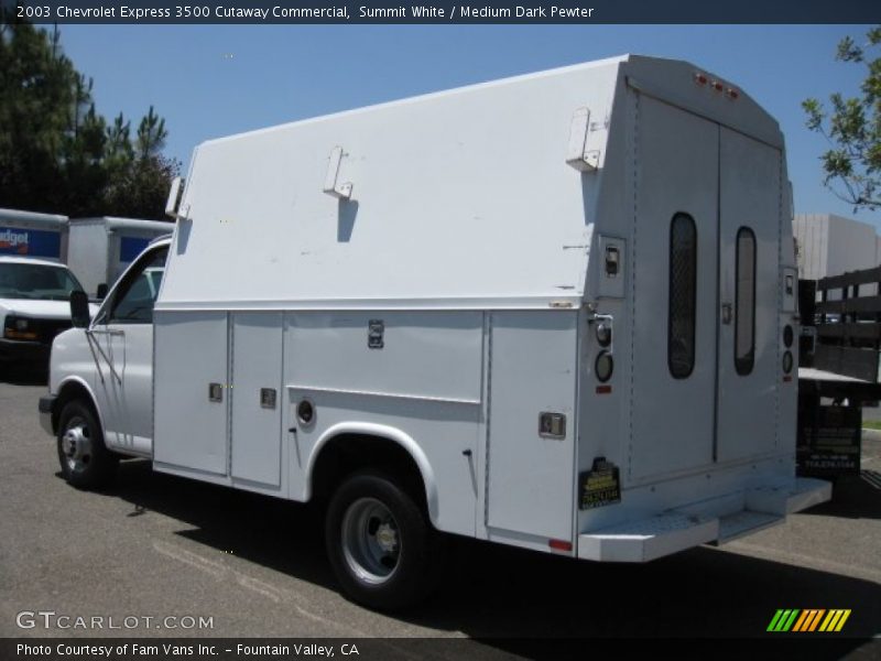 Summit White / Medium Dark Pewter 2003 Chevrolet Express 3500 Cutaway Commercial