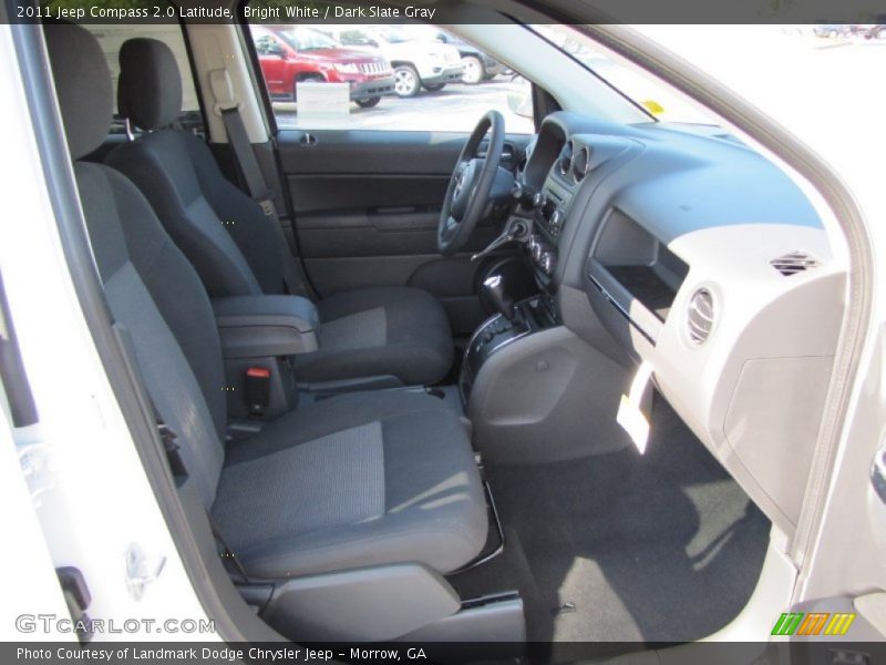 Bright White / Dark Slate Gray 2011 Jeep Compass 2.0 Latitude