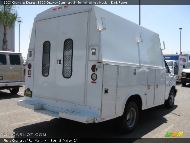 Summit White / Medium Dark Pewter 2003 Chevrolet Express 3500 Cutaway Commercial