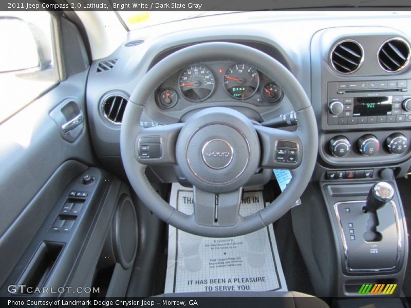 Bright White / Dark Slate Gray 2011 Jeep Compass 2.0 Latitude
