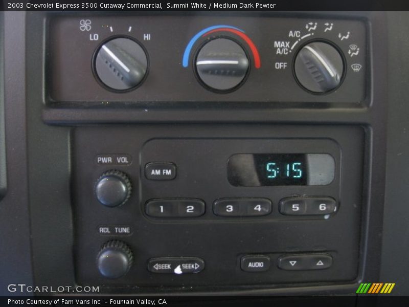 Summit White / Medium Dark Pewter 2003 Chevrolet Express 3500 Cutaway Commercial