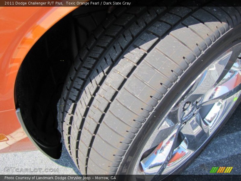 Toxic Orange Pearl / Dark Slate Gray 2011 Dodge Challenger R/T Plus