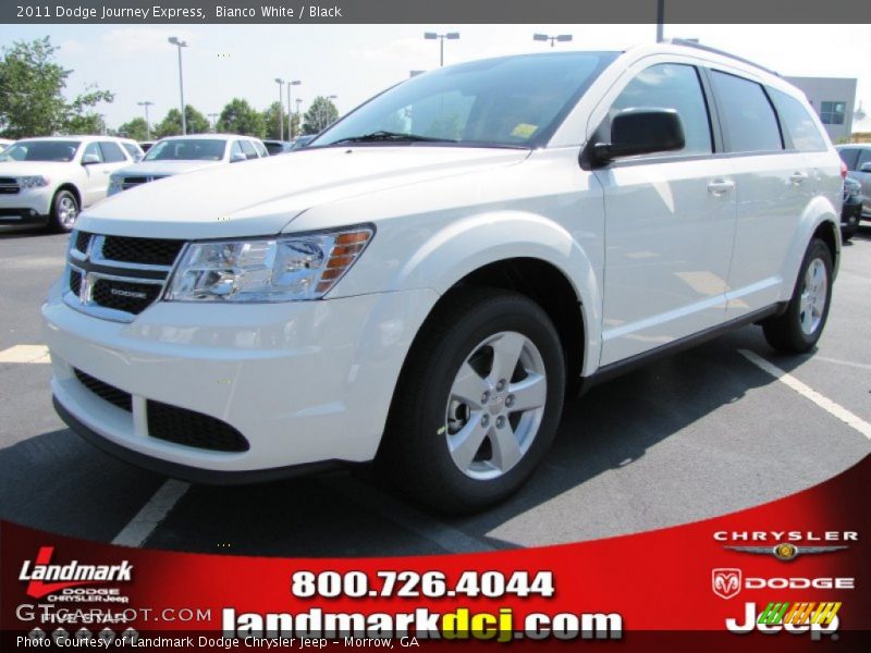 Bianco White / Black 2011 Dodge Journey Express