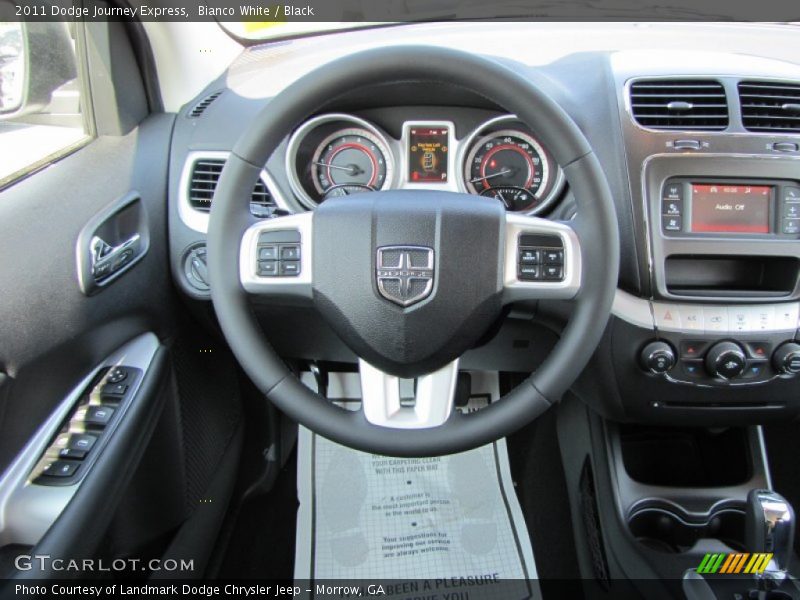 Bianco White / Black 2011 Dodge Journey Express