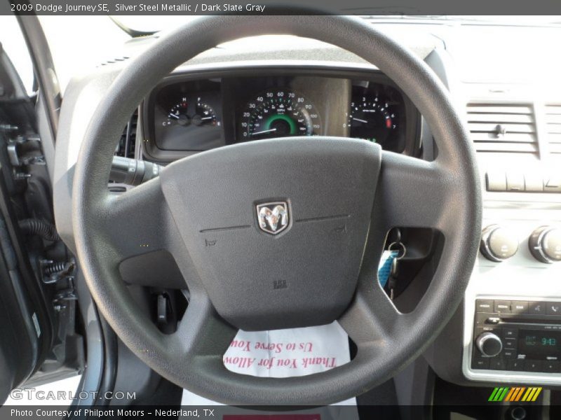 Silver Steel Metallic / Dark Slate Gray 2009 Dodge Journey SE
