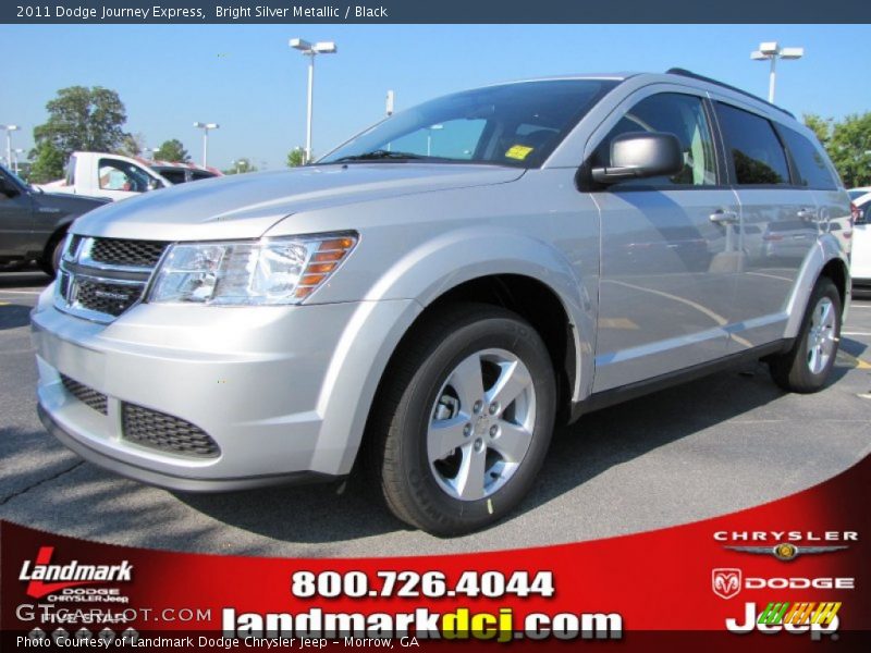 Bright Silver Metallic / Black 2011 Dodge Journey Express