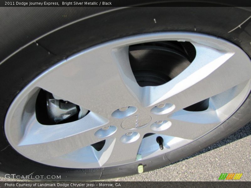 Bright Silver Metallic / Black 2011 Dodge Journey Express