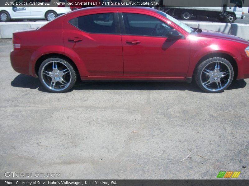 Inferno Red Crystal Pearl / Dark Slate Gray/Light Slate Gray 2008 Dodge Avenger SE
