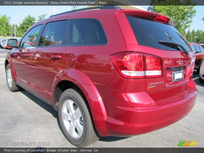 Deep Cherry Red Crystal Pearl / Black 2011 Dodge Journey Express