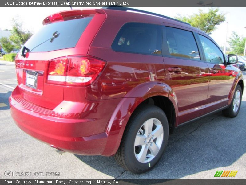 Deep Cherry Red Crystal Pearl / Black 2011 Dodge Journey Express