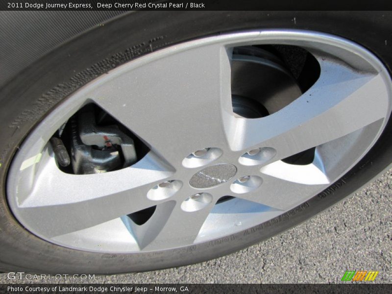 Deep Cherry Red Crystal Pearl / Black 2011 Dodge Journey Express