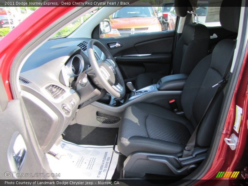 Deep Cherry Red Crystal Pearl / Black 2011 Dodge Journey Express