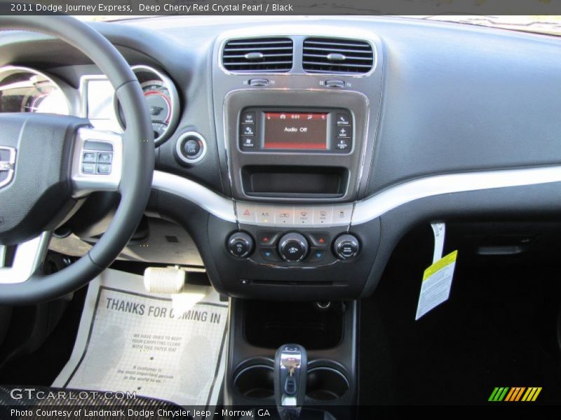 Deep Cherry Red Crystal Pearl / Black 2011 Dodge Journey Express