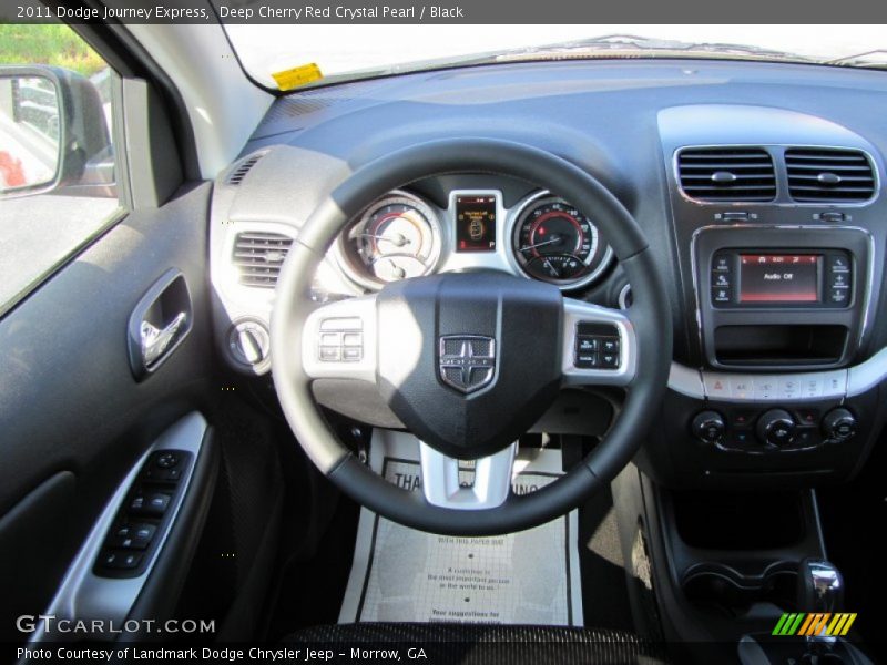 Deep Cherry Red Crystal Pearl / Black 2011 Dodge Journey Express